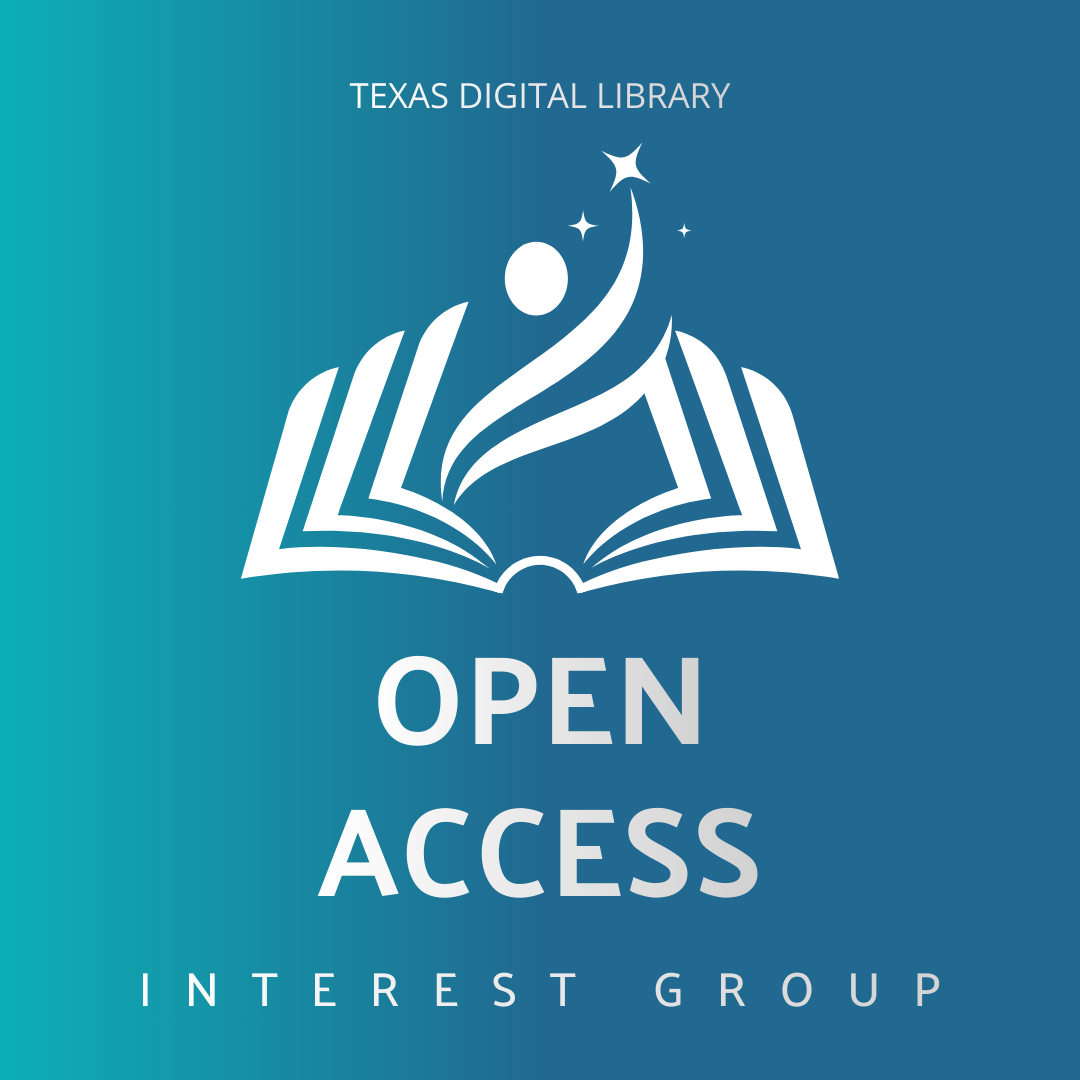 Open Access Interest Group logo on blue background